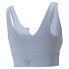 Фото #2 товара Puma Forever Luxe Ellavate Fashion Scoop Neck Tank Top Womens Grey Casual Athle