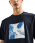 Фото #3 товара Men's Short Sleeve Cotton Jersey Box Logo T-Shirt