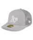 Фото #1 товара Men's Gray Oakland Athletics 2023 On-Field Batting Practice Low Profile 59FIFTY Fitted Hat