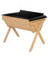 Фото #1 товара Raised Garden Planter Bed w/ Wood Construction, Box for Flowers/Herbs