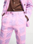 Фото #3 товара Viggo Isco check suit trousers in purple
