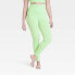 Фото #2 товара Women's Seamless High-Rise Rib Leggings - All In Motion Light Green XS