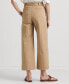 Фото #2 товара Micro-Sanded Twill Belted Wide-Leg Pants