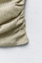 Фото #13 товара Топ из рельефной ткани с горловиной халтер ZARA