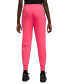 Women's Sportswear Tech Fleece Mid-Rise Jogger Pants Aster Pink/black, L - фото #2