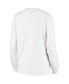 Фото #1 товара Women's White Georgia Bulldogs Big Block Whiteout Long Sleeve T-shirt