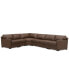 Фото #1 товара Radley 148" 5-Pc. Leather Wedge L Shape Modular Sectional, Created for Macy's