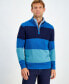 Men's Bold Stripe Quarter-Zip Sweater, Created for Macy's