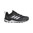 Кроссовки Adidas Terrex Agravic Flow K для трейла Core Black / Crystal White / Solar Red, 31 - фото #2