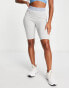 Фото #2 товара adidas Originals Luxe Lounge legging shorts in light grey