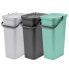 Фото #1 товара Мусорное ведро Tontarelli PK6300 Recycling-Behälter 25л х3, цвет: Графит, Салвия и Белый.