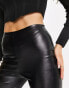Фото #6 товара In The Style leather look legging in black