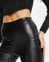 In The Style leather look legging in black