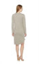 Фото #3 товара HEATHER 237603 Womens Cotton Long Sleeve Scoop Shift Dress Boulder Size Large