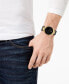 ფოტო #5 პროდუქტის Eco-Drive Men's Axiom Black Leather Strap Watch 40mm