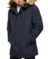 Фото #12 товара Men's Long Parka with Faux-Fur Lined Hood