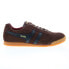Фото #1 товара Gola Harrier Suede CMA192 Mens Brown Suede Lace Up Lifestyle Sneakers Shoes 8