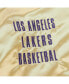 Фото #2 товара Men's Gold Distressed Los Angeles Lakers Team OG 2.0 Vintage-Like Logo Satin Full-Zip Jacket
