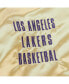 Men's Gold Distressed Los Angeles Lakers Team OG 2.0 Vintage-Like Logo Satin Full-Zip Jacket