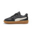 Фото #3 товара Puma Palermo Leather Logo Lace Up Infant Boys Black Sneakers Casual Shoes 39727