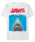 Фото #1 товара Jaws Men's Shark Movie Poster Short Sleeve T-Shirt