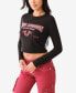 Фото #5 товара Women's Western Logo Rib Baby Tee