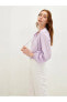 Фото #13 товара LCWAIKIKI Classic Fırfırlı Bağlamalı Yaka Desenli Uzun Kollu Viskon Kadın Bluz