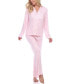 ფოტო #1 პროდუქტის Women's Pajama Set, 2 Piece