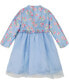 ფოტო #3 პროდუქტის Toddler & Little Girls Fit-and-Flare Dress and Floral Satin Crop Jacket Set