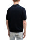 Men's Embroidered Logo Short-Sleeved Polo Sweater