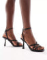 New Look multistrap high heeled sandal in black