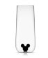 Фото #3 товара Mickey & Minnie Icon Tall Drinking Glass, Set of 2
