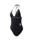 ფოტო #3 პროდუქტის Women's Black Las Vegas Raiders Full Count One-Piece Swimsuit