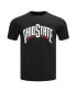 Men's Black DistressedOhio State Buckeyes Classic T-shirt