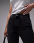 Topshop Hourglass Original high rise Mom jeans in washed black Черный, W36 L30 - фото #3