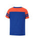 ფოტო #4 პროდუქტის Girls Toddler Royal, Orange Florida Gators Piecrust Promise Striped V-Neck T-shirt