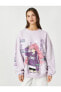 Anime Sweatshirt Oversize Bisiklet Yaka Uzun Kollu Içi Polarlı