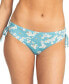 Juniors' Beach Classics Floral-Print Tie-Side Bikini Bottom