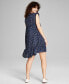 Фото #2 товара Women's Ruffled Babydoll Dress, Created for Macy's