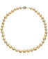 ფოტო #1 პროდუქტის Golden South Sea Cultured Pearl Necklace (8-10mm) in 14k Gold