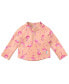 ფოტო #1 პროდუქტის Baby Girls Long Sleeve Zip Rash Guard Shirt UPF 50