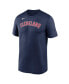 Фото #3 товара Men's Navy Cleveland Guardians New Legend Wordmark T-shirt
