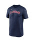 Men's Navy Cleveland Guardians New Legend Wordmark T-shirt