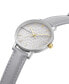 Фото #2 товара Часы BCBGMAXAZRIA Genuine Gray Leather Watch