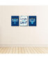 Фото #3 товара Hanukkah Menorah - Chanukah Wall Art and Holiday Home Decor 7.5" x 10" 3 Ct