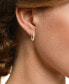 ფოტო #2 პროდუქტის Lab-Created Diamond Small Hoop Earrings (1/4 ct. t.w.) in 10k White or Yellow Gold
