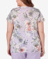 Топ Alfred Dunner Garden Party Burnout Floral