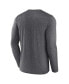 ფოტო #3 პროდუქტის Men's Heather Charcoal Vegas Golden Knights Long Sleeve T-shirt