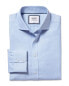 Фото #2 товара Charles Tyrwhitt Non-Iron Ludgate Weave Cutaway Slim Fit Shirt Men's 16.5" -