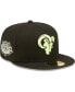 ფოტო #2 პროდუქტის Men's Black Los Angeles Rams Super Bowl XXXIV Summer Pop 59FIFTY Fitted Hat